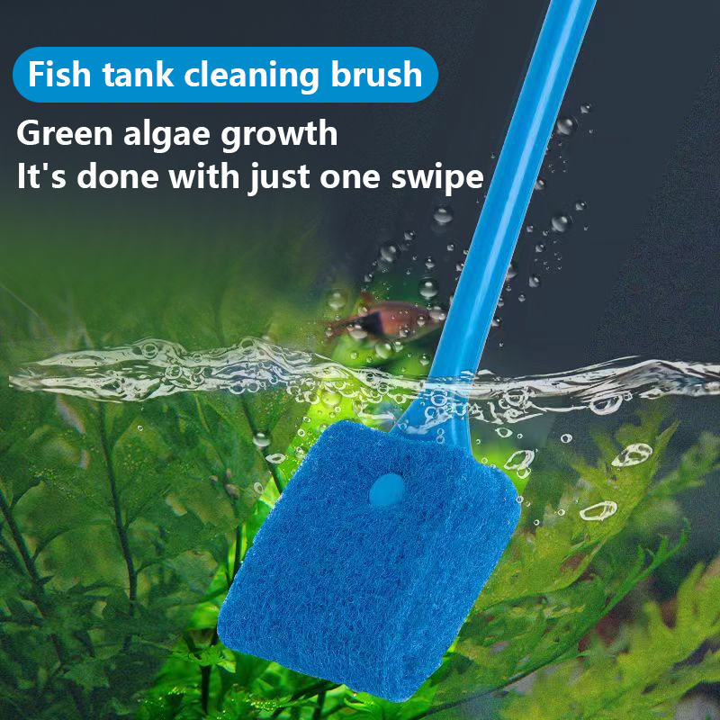 Marine Aquarium Glass Cleaner - Visbak Glas Plantenreinigingsborstel Drijvende Reinigingsborstel Algen