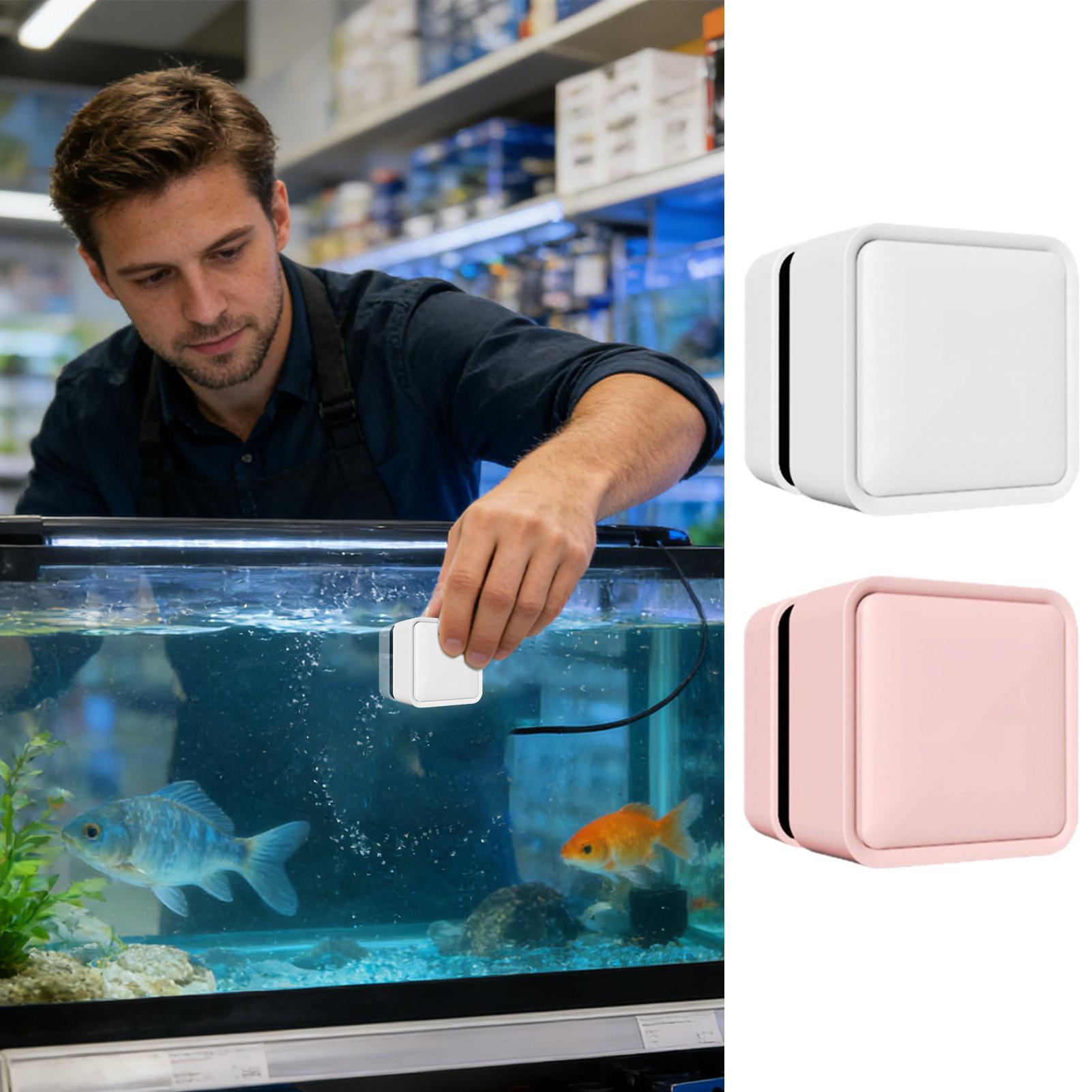 Marine Aquarium Glass Cleaner - Magnetische aquariumreiniger Dubbelzijdige schraper voor glas