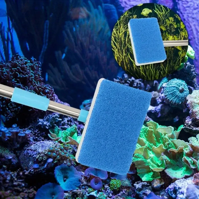 Marine Aquarium Glass Cleaner - 180 ° Aanpassen 55-95 cm Telescopische