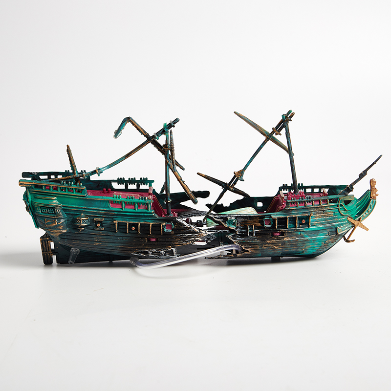 Aquarium Marina - 1Pc Aquarium Aquarium Aquarium Landschap Piratenschip