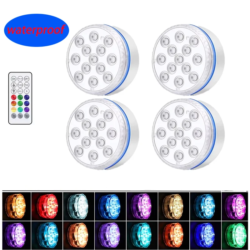 Aquarium Marina - Zwembadlicht 13LED afstandsbediening RGB duikvislicht onderwaterlamp