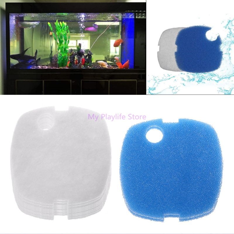 Marine Aquarium Hardscape - 10 Stuks Aquarium Filter Pads Spons