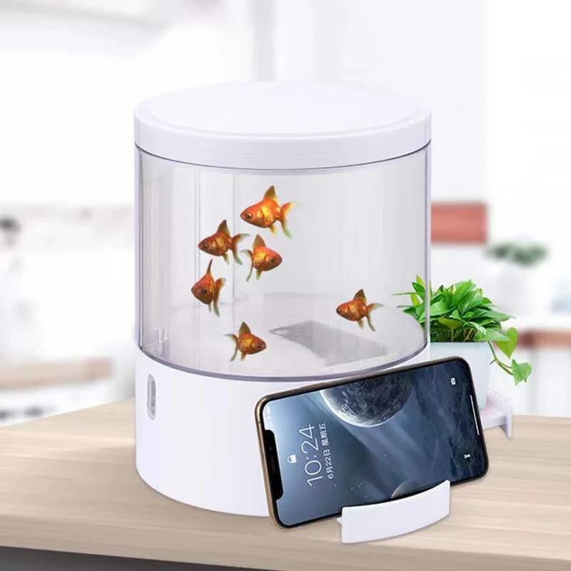 Ronde kleurrijke lichten deskt - Marine Aquarium All In One recensie en prijs