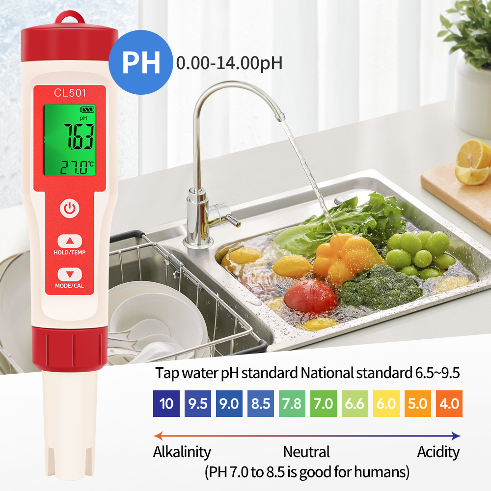 PH/CL2/H2/ORP/Temperatuurmeter - Marine Aquarium Water Analyzer recensie en prijs