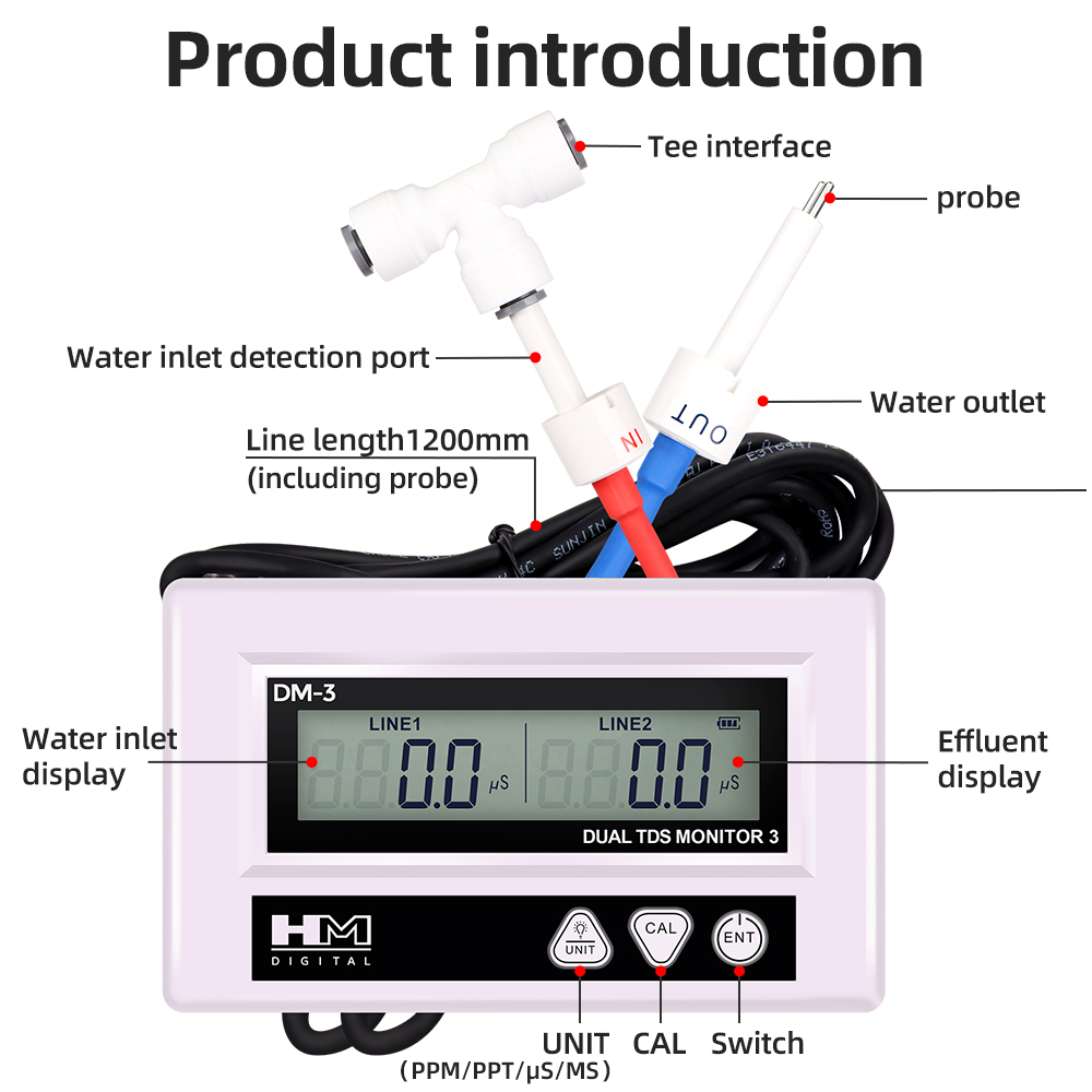 Hm Dm3 Online Tds Ec Water Kwa - Marine Aquarium Water Analyzer recensie en prijs