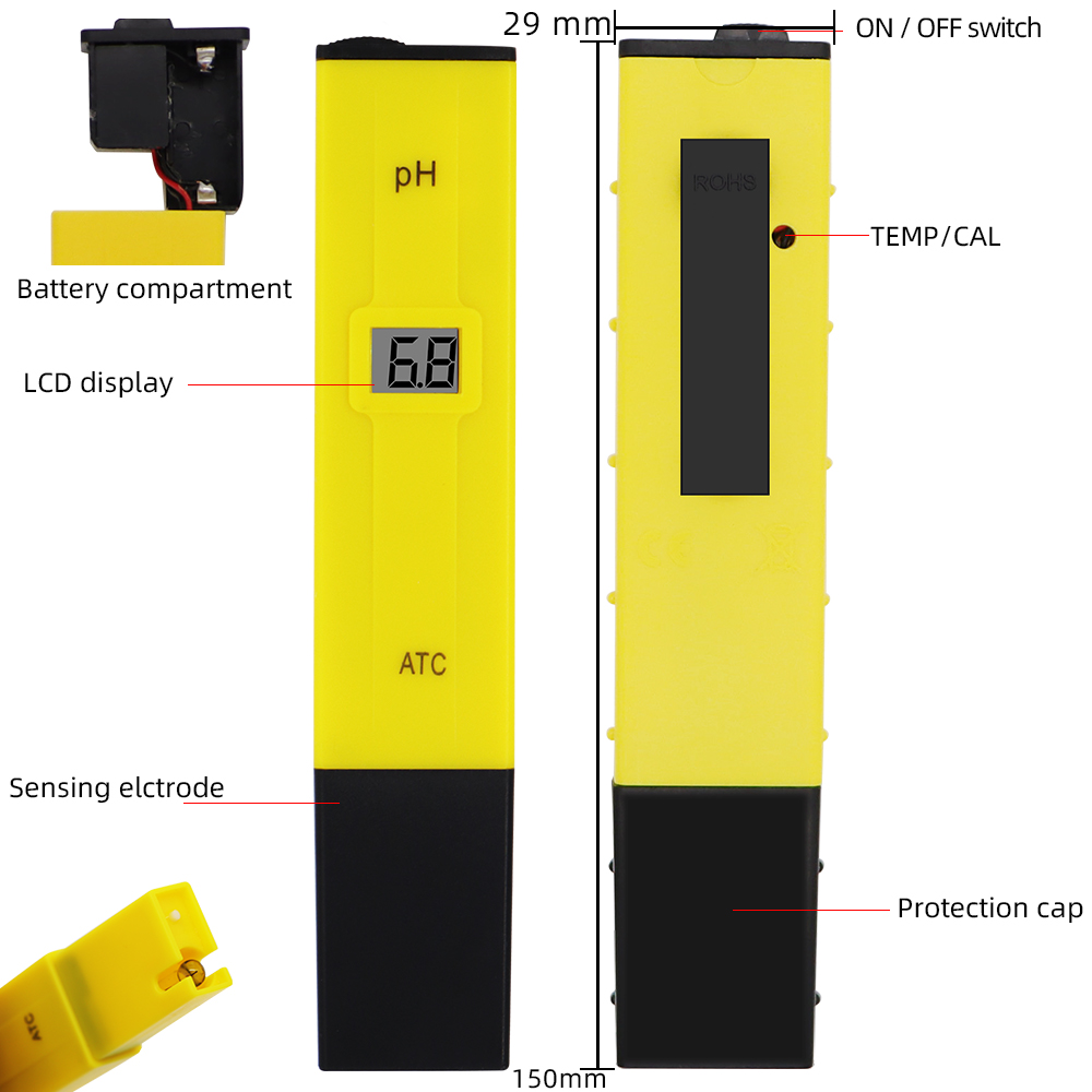Digitale PH Meter Pocket Pen W - Marine Aquarium Water Analyzer recensie en prijs